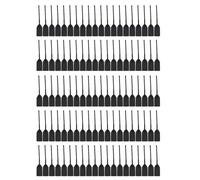 100Pcs Black Plastic Seals Security Tags Numbered Pull Ties Anti-Tamper Cable Ties for Handbags, Luggage, Clothing, Shoes, Postal Parcels