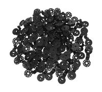 100pcs Black Round Plastic Shade Clip with Double Locking | Secure Mesh Fastening, Wind Resistant Hold, for Cargo Nets and Debris Netting, Outdoor Canopy Use