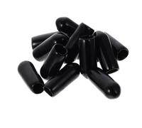 100pcs Black Rubber Headband Tube Caps Replacement Parts