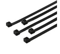 100PCS Black Self-Locking Nylon Cable Ties, 3X80 3X100 3X120 3X300 Multi Size Heavy Duty Zip Ties for Wire Organizing and Fastening(100 PCS Black,3x250mm)
