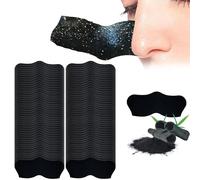 100PCS Blackhead Remover Strips, Black Head Remover for Face, Nose Strips Blackhead, Pore Strips for Blackheads, Bamboo Charcoal Deep Cleansing Pore Strips, Suitable for All Skin Types Effective
