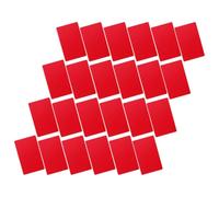100pcs Blank Aluminum Business Cards 0.21mm Thick Red Engraving