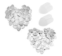 100PCS Blank Badge Button Maker Parts, Plastic/Metal-Base DIY Badges Set, 58MM Pin Press Machine Supplies Efficiently Making