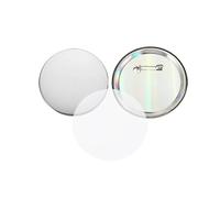 100pcs Blank Badge Pin Button Maker Parts Metal DIY Button Material Supplies Reflective Back Multipurpose(100pcs 3.7cm)