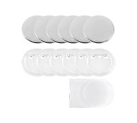100pcs Blank Button Badge Maker Pin Parts Metal Shell Plastic Cover Buttons Badges Kit for DIY Art Crafts Compatible and Multi-Use(25mm)