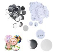 100pcs Blank Button Making Supplies, Round Badge Button Pins for Button Maker Machine, 58mm