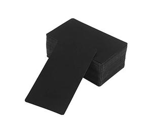 100pcs Blank Message Cards Retro Memo Pads for DIY Notes Greetings Scrapbooking Approx Double-Sided Student Projects Party Favors Black