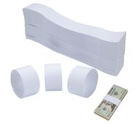 100PCS Blank Money Bands for UK Notes,Self-Adhesive Currency Straps, Bank Bill Wrappers for Cash Organizing & Counting