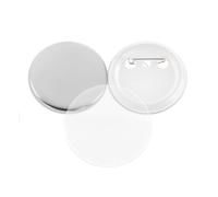 100PCS Blank Pin Badges Maker Parts, 25-75MM Plastic/Metal Badges Button Parts Sets Multipurpose(75mm,Metal Base 100Pcs)
