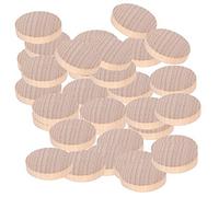 100Pcs Blank Wood Discs, DIY Wooden Crafts for Jewelry and Decor, Natural Beech Round Blanks with Smooth Finish, Handmade Accessories Maker Kit for Kids and Adults (4cm)
