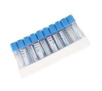 100pcs Blood Tubes 2 ml Blood Collection Tubes Venous Blood Collection Tube Set Lab Centrifuge Tube Plastic Test Tubes with Caps Lid for Laboratory