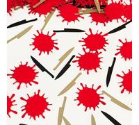 100Pcs Bloody Confetti - Killer Birthday Table Confetti Blood Knife Shape Halloween Birthday Party Decorations for Halloween Birthday Horror Theme Table Party Decoration Supplies