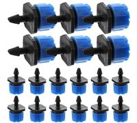 100pcs Blue 8 Hole Adjustable Plastic Drip Irrigation Emitters