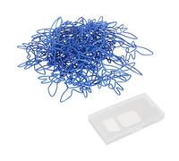100pcs Blue Birds Paper Clips, Cute Plated Metal Bookmark Clips, Bird Shaped Small Paper Clips for School Office Library, Skid and Reusable Organizers
