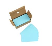 100Pcs Blue Blank Cards Blank Business Message Cards for Learning, DIY Craft Words, Memory Note, 50x90mm