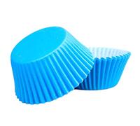 100Pcs Blue Paper Cupcake Cases for Baking, Muffin Cup Cake Paper Liners Small Muffin Cupcake Wrapper Cases for Boy Baby Shower Holiday Wedding Birthday Victory Day Christmas Decorations