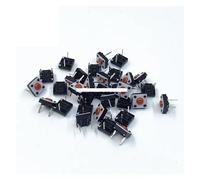 100PCS Blue/Red Push Mute Button 6 * 6 * 3.5/6 * 6 * 4.3/6 * 6 * 7.3/6x6x9.5MM Silent Switch Wireless Wired Button Switch IDGTTLDF(6x6x7.3MM)