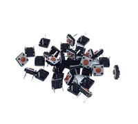 100PCS Blue/Red Push Mute Button 6 * 6 * 3.5/6 * 6 * 4.3/6 * 6 * 7.3/6x6x9.5MM Silent Switch Wireless Wired Button Switch(6x6x3.5MM)