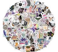 100PCS Bohemian Witch Stickers - Gothic Apothecary Magic Vinyl Waterproof Stickers for Bottle, Laptop, Guitar, Water Bottle