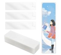 100pcs Bookmark Laminating Pouches, 8.27x2in Hot Laminating Pouches 4.9 Mils Clear Bookmark Sleeves Plastic Thermal Laminating Pockets for Book Lovers Nature Lovers