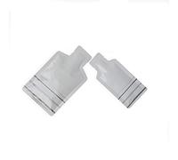 100Pcs Bottle Shape Open Top Aluminum Foil Pouch Package Bag with Tear Notch Portable Cute Bottle Shape Food Preservation Smell Proof Packaging Pouches White 2.9×5.1in (7.5×13cm)