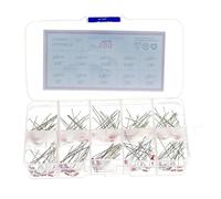 100PCS/Box 10value x 10pcs MF58 Thermistor Resistor Kit NTC-MF58 1K 2K 5K 10K 20K 50K 100K 200K 500K 1M +/-5% 3950 3950B MQXFCZUX