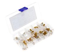 100pcs/box 10values x 10pcs 16V 1uF~100uF Tantalum Capacitor Assortment Kit EKFBQBGW