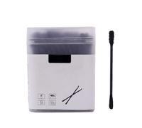 100Pcs/Box Double Head Cotton Swab Stick, Ear Spoon, Makeup Cotton Swabs Cleaning Tools