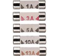 100pcs/boxed 6x25mm Ceramic Fuse 1A 3A 5A 10A 13A Plug Fuse Insurance Fast Blow Tube Fuses Assortment Kit