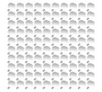 100pcs Brooch Clasps Pin Trays 2 Sizes 15mm/20mm Silver Metal Iron Flat Disc Blank Round Bottom Buckle Pins for Badge, Corsage, Name Tags, Jewelry Craft (20mm)