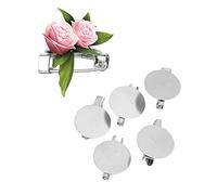 100Pcs Brooch Clasps Pin Trays, Metal Sturdy Simple Design Blank Button Badge Thicken Cabochon Trays for DIY Jewelry Craft Making Decoration Accessories (20mm Flat Chest Plate)