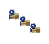 100PCS BSPT PCF6-02, 6mm to 1/4' Pneumatic Connectors Female Straight Fittings Brass Hose