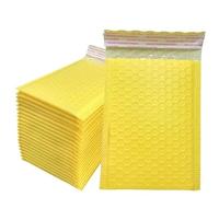 100pcs Bubble Envelopes Padded Mailing Envelopes Packaging for Small Business(Yellow,11 * 15cm)
