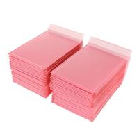 100pcs Bubble Mailers Padded Envelopes Pearl Film Present Mail Envelope Bag for Book Magazine Lined Mailer Self Seal Pink for Jewelry& Makeup(11x15cm)