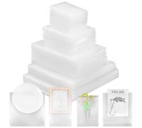 100Pcs Bubble Wrap Pouches 5 Sizes Clear Bubble Out Bags Double Wall Cushioning Bubbles Bag for Moving, Shipping, Packing and Storage