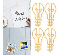 100pcs Bulb Shape Metallic Clips with Rust Prevention Plating Process Increased Slip for Office School Home Scrapbooking Card Making Craft Projects Lightweight Portable Practical