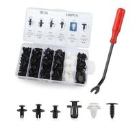 100PCS Bumper Clips with 1PC Fastener Remover,Multiple Automotive Clips[Six Types] of Cars SUVs Trucks,Car Accessories Car Clips for Fixing Car Bumper,Hook,Door Panel