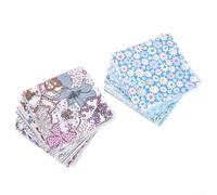 100Pcs Bundle of Cotton Fabric for Sewing and Quilting Projects Suitable for Mini Purse, Hanging Hearts, Cushion Covers, and Small Handmade Items