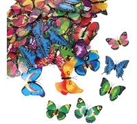 100pcs Butterflies Shaped Pvc Brooch Decorative Pin for Hats | Delicate Style, Easy to Carry and Keep, Won’t Fade, Not Easily Deform, for Backpacks