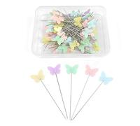 100PCS Butterfly Design Sewing Pins for Fabric, Colorful Dressmaking Pins