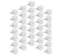 100pcs Cabinet Shelf Pins Iron and Plastic Supports for Cupboards | Silver Finish, Tool Free Fit, Steady Hold for Furniture Repair and Book Shelves