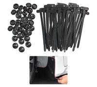 100Pcs Cable Tie Buckle Nylon Universal Cable Tie Buckle Zip Ties Heavy Duty Self-Locking Cable Ties Black Zip Tie Clips Cable T ie Clips for Car Daily Repair Bumper Retainer Clip Car Rivet Fasteners