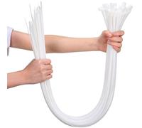 100PCS Cable Ties Heavy Duty, 600mm Long Zip Ties, Industrial Durable UV Resistant Tie Wraps for Binding Fences, Awnings Tying Branches Bundling of Crops Fixed Water Pipes