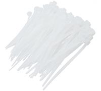 100Pcs Cable Zip Ties 60 x 2.5mm / 2.4 x 0.1 Inch Self-Locking Nylon Tie,18LBS Tensile Strength,Wraps Cord Management,Plastic Thin Mini Wire Ties for Office,Garden,Workshop,White/Clear 6 x 0.25cm