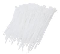 100Pcs Cable Zip Ties 80 x 2.5mm / 3 x 0.1 Inch Self-Locking Nylon Tie,18LBS Tensile Strength,Wraps Cord Management,Plastic Micro Small Wire Ties for Home,Garden,Workshop,White/Clear 8 x 0.25cm