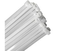 100pcs Cable Zip Ties Heavy Duty, 15-inch Plastic Ties, Adjustable Super Strong Plastic Ties, Tensile Strength of 50 Pounds, Suitable for Indoor and Outdoor Use (White)