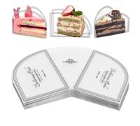 100PCS Cake collars Triangle, Transparent Cake Wrapping Film Decoration