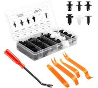 100Pcs Car Clips for Volvo C30 C40 C70 EX30 S40 S60 S80 S90 XC40 XC60 XC70 XC90 Rdesign, Retainer Plastic Fasteners Push Pin Trim Door Panel Bumper Rivets Kit with Remover Tools