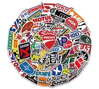 100Pcs Car & Moto Modified Brand Logo Series Sticker Pack Vinyl Stickers for Laptop,Car,Moto,Skateboard,Bike,Luggage Graffiti Decal for Friends,Children,Adults-Waterproof