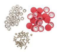 100pcs Car Roof Headliner Repair Buttons Nylon Red Fixing Kit | Quick Installation for Suvs, Permanent Fastening, Burgundy Checkered Finish, Suitable for DIY Refurbishment and Mechanics